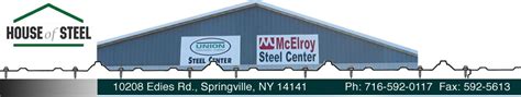 house of metal springville ny|house of steel hamburg ny.